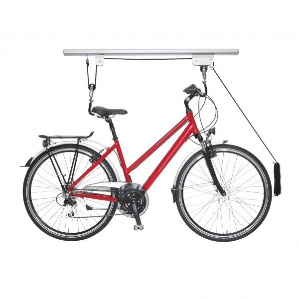 Relaxdays - Fahrradlift Decke, Schwarz/Silber