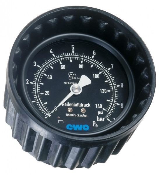 Elmag - Druckmanometer mit Schutzkappe 0-12 bar Ø 80 mm, für Modell 80-EWO eichfähig