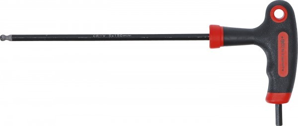 BGS - Schraubendreher mit T-Griff und seitlicher Klinge Innensechskant/Innensechskant mit Kugelkopf 5 mm