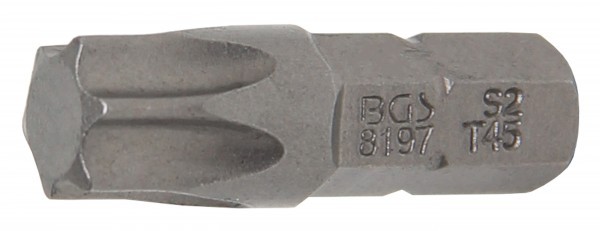 BGS - Bit Antrieb Außensechskant 6,3 mm (1/4') T-Profil (für Torx) T45