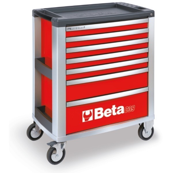 BETA Werkzeugwagen Rot Mit 7 Schubladen