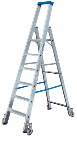 KRAUSE - Stufen-Steh Leiter, fahrbar STABILO Professional 4 Stufen