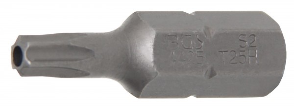 BGS - Bit Länge 30 mm Antrieb Außensechskant 8 mm (5/16') T-Profil (für Torx) mit Bohrung T25