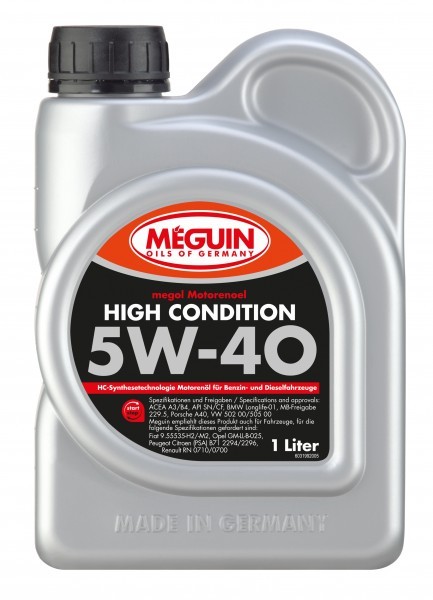 Meguin - megol Motorenoel High Condition SAE 5W-40, 6x1 Liter