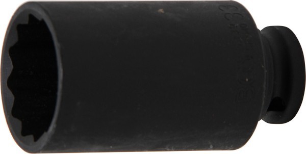 BGS - Kraft-Steckschlüssel-Einsatz SW 33 mm, 12,5 mm (1/2') Antrieb Innenvierkant, Zwölfkant