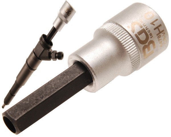 BGS - Injektor-Einsatz Antrieb Innenvierkant 12,5 mm (1/2') Abtrieb Innensechskant 10 mm