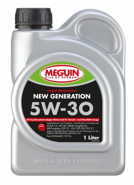 Meguin - megol Motorenoel New Generation SAE 5W-30, 6x1 Liter