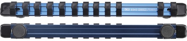 BGS - Halteschiene für 12 Steckschlüssel-Einsätze magnetisch für Antrieb 10 mm (3/8')