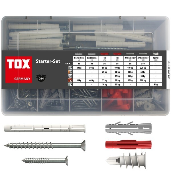 TOX Standard-Sortiment Starter Set 264 tlg., 264 Stk.