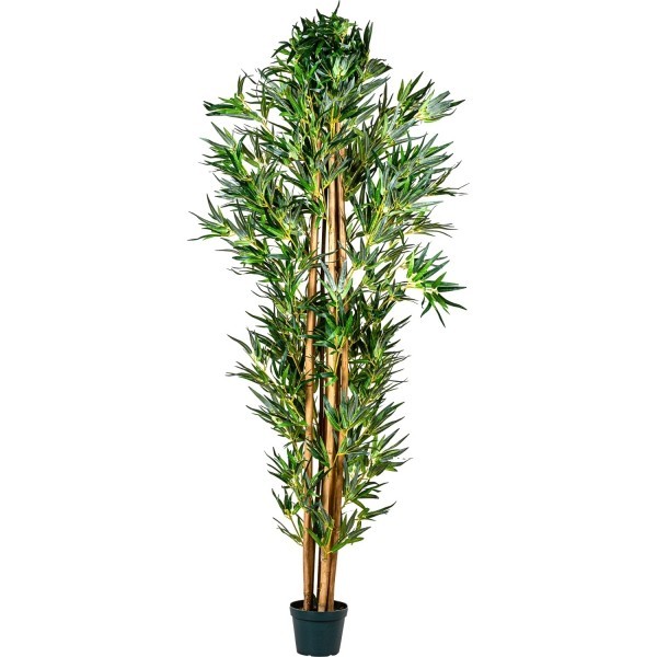 PLANTASIA® - Kunstbaum, Bambus-Strauch, 220cm