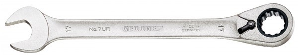 Gedore - Maulschlüssel mit Ringratsche, umschaltbar, UD 22 mm