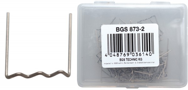 BGS - Reparatur-Klammern U-Form Ø 0,8 mm 100-tlg.