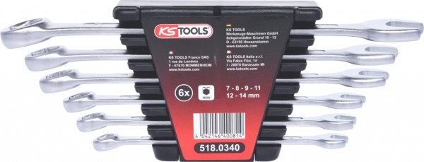 KS Tools - Bremssystem-Entlüfterschlüssel-Satz, 6-tlg