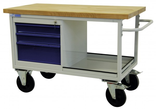 ADB - Tischwagen 3 Schubladen + Ablageboden