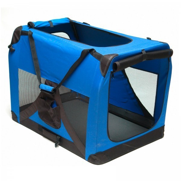 Hundebox Katzenbox XXL blau 91,4x63,5x63,5cm - Dema