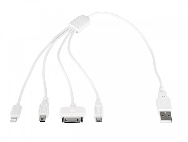 Universal USB Ladekabel mit 4 Adaptern
