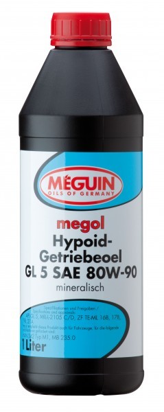 Meguin - megol Hypoid-Getriebeoel GL 5 SAE 80W-90, 6x1 Liter