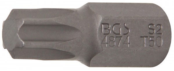 BGS - Bit Antrieb Außensechskant 10 mm (3/8') T-Profil (für Torx) T50