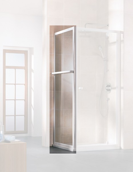 HSK - Favorit Duschkabinen-Seitenwand zur Drehpunkttür 90 x 160 cm, Echtglas, klar hell, Alu silbermatt