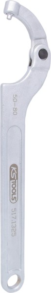 KS Tools - Gelenk-Hakenschlüssel mit Zapfen, 50-80mm