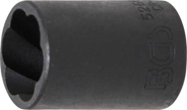 BGS - Spiral-Profil-Steckschlüssel-Einsatz / Schraubenausdreher SW 17 mm, 12,5 mm (1/2') Antrieb Innenvierkant