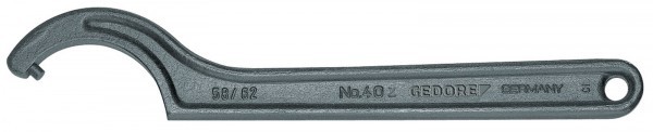 Gedore - Hakenschlüssel, DIN 1810 Form B, 180-195 mm