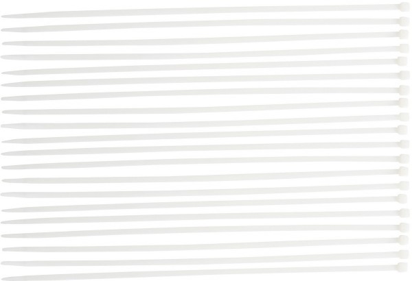 BGS - Kabelbinder-Sortiment weiß 8,0 x 600 mm 20-tlg.