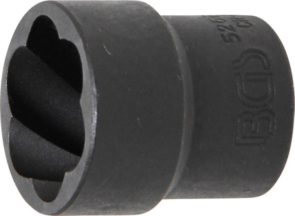 BGS - Spiral-Profil-Steckschlüssel-Einsatz / Schraubenausdreher SW 22 mm, 12,5 mm (1/2') Antrieb Innenvierkant