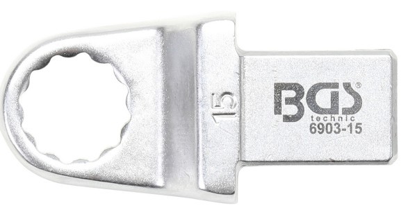 BGS - Einsteck-Ringschlüssel 15 mm Aufnahme 14 x 18