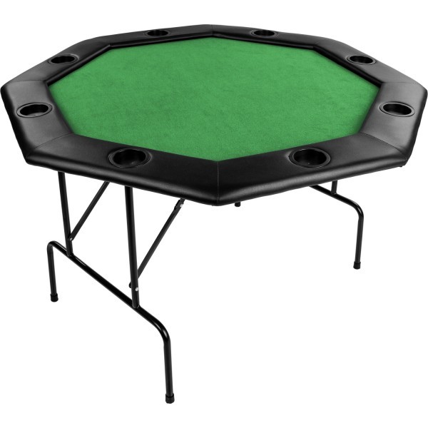 GAMES PLANET® - Pokertisch 122x122x76cm, Farbe grün