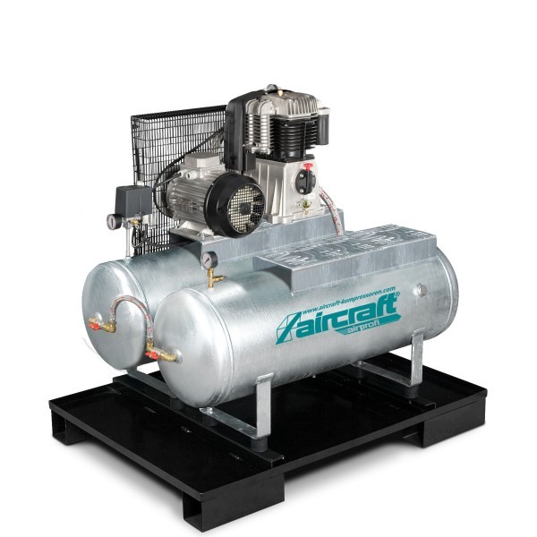 Stürmer - AIRPROFI DUO 853/2x100/10 - Stationärer Kolbenkompressor mit 2x 100 Liter-Druckluftbehältern