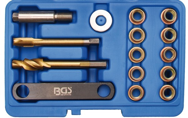 BGS - Reparatur-Satz für Bremsgewinde für VAG M12 x 1,5 mm 15-tlg.