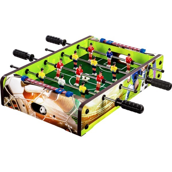 GAMES PLANET® - Mini Kicker DUNDEE 51x31x8cm, Soccer Dekor - Mini Kicker DUNDEE 51x31x8cm, Soccer Dekor