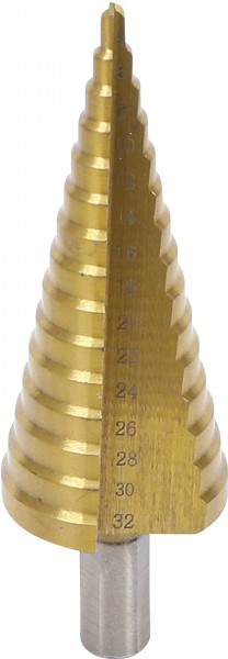 BGS - Stufenbohrer titannitriert Ø 4 - 32 mm