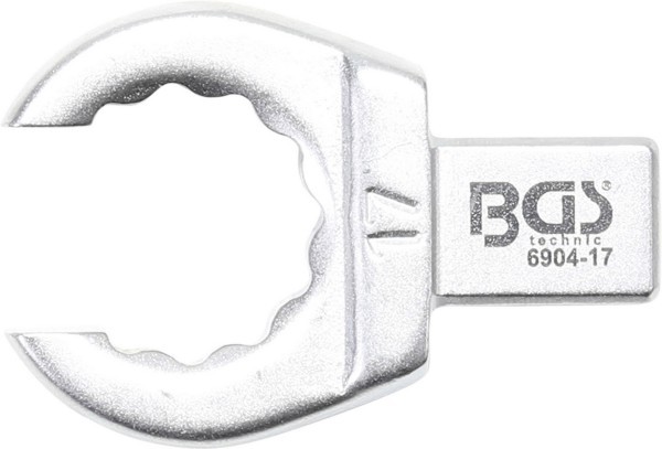 BGS - Einsteck-Ringschlüssel offen 17 mm Aufnahme 9 x 12 mm