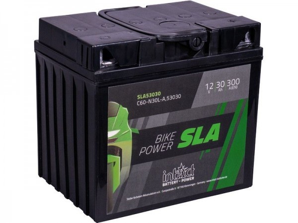 intAct SLA53030 (Y60-N30L-A,53030), Motorradbatterie 12V 30Ah