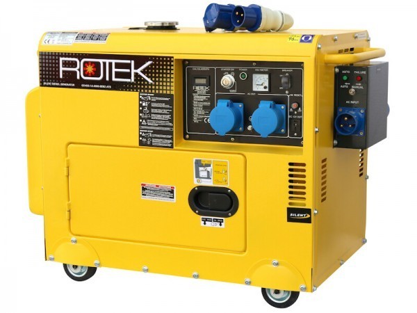 Rotek - Stromerzeuger GD4SS-1A-06000-5EBWZ-ATS, 4,1 kW, 230V 50Hz, 1-phasig, Diesel
