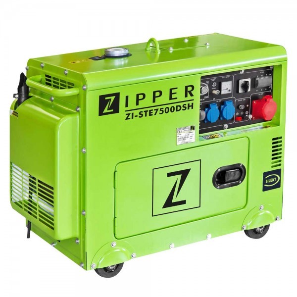 Zipper - Stromerzeuger ZI-STE7500DSH inkl. E-Start , Diesel