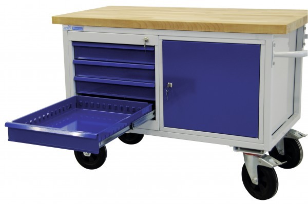 ADB - Tischwagen 4 Schubladen + 1 Stahlblechschrank
