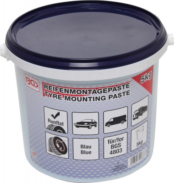 BGS - Reifenmontagepaste für Run-Flat-Reifen blau 5 kg
