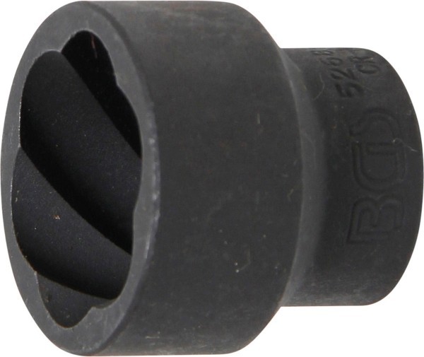 BGS - Spiral-Profil-Steckschlüssel-Einsatz / Schraubenausdreher SW 27 mm, 12,5 mm (1/2') Antrieb Innenvierkant