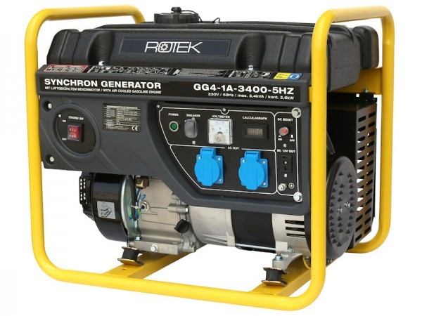 Rotek - Stromerzeuger GG4-1A-03400-5Hz, 2,5 kW, 230V 50Hz, 1-phasig, Benzin