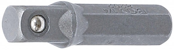 BGS - Bit-Knarren-Adapter Außensechskant 6,3 mm (1/4') - Außenvierkant 6,3 mm (1/4') 30 mm